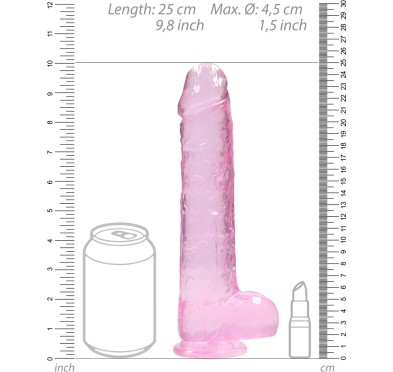 RealRock - Realistyczne dildo z jądrami 23 cm